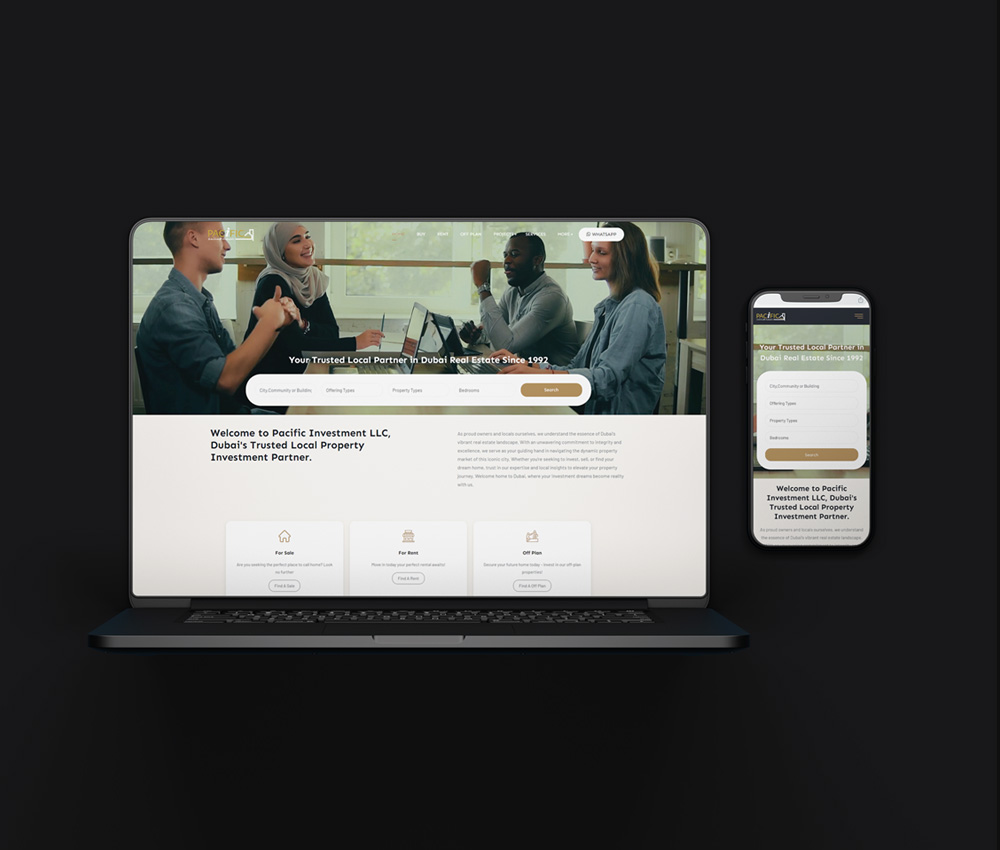 Pacific Dubai is a modern real estate portal offering advanced search filters and an intuitive interface for exploring property listings in Dubai. Designed for a seamless user experience, it caters to buyers, sellers, and real estate professionals.