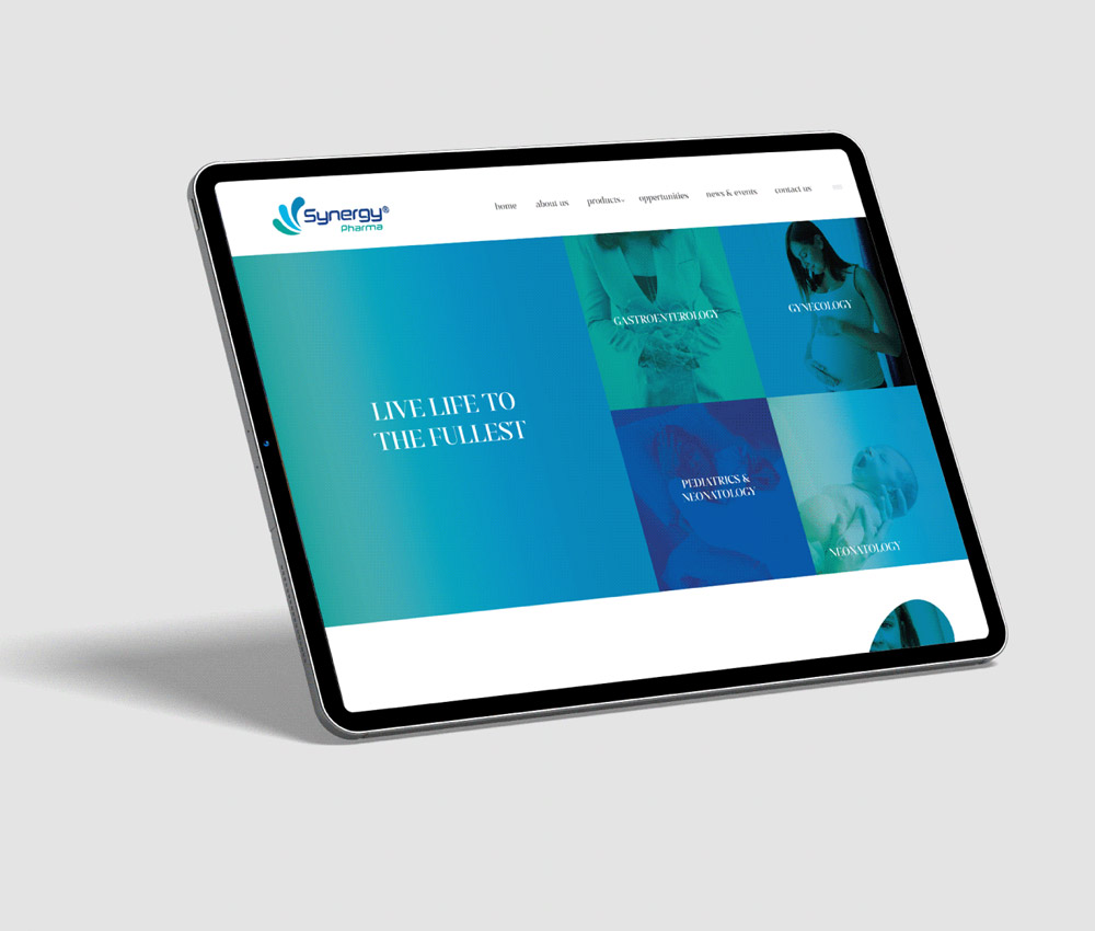 Synergy Pharma's web solution features a modern, user-friendly design tailored for the pharmaceutical industry. It effectively communicates the company's mission, showcases products, and facilitates easy navigation for healthcare professionals and clients. The project emphasizes clean aesthetics and functionality to enhance user engagement and experience.